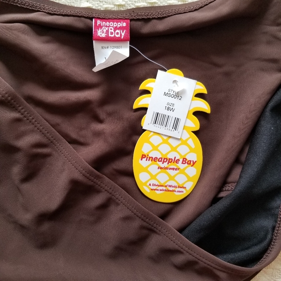 Pineapple Bay Bikini Hipster Bottoms 18W NWT - Picture 3 of 3
